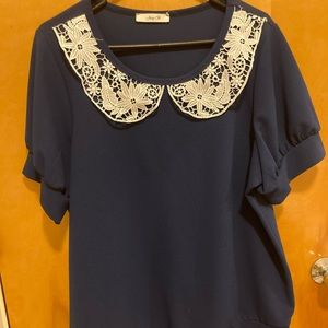 ModCloth Peter Pan collar top